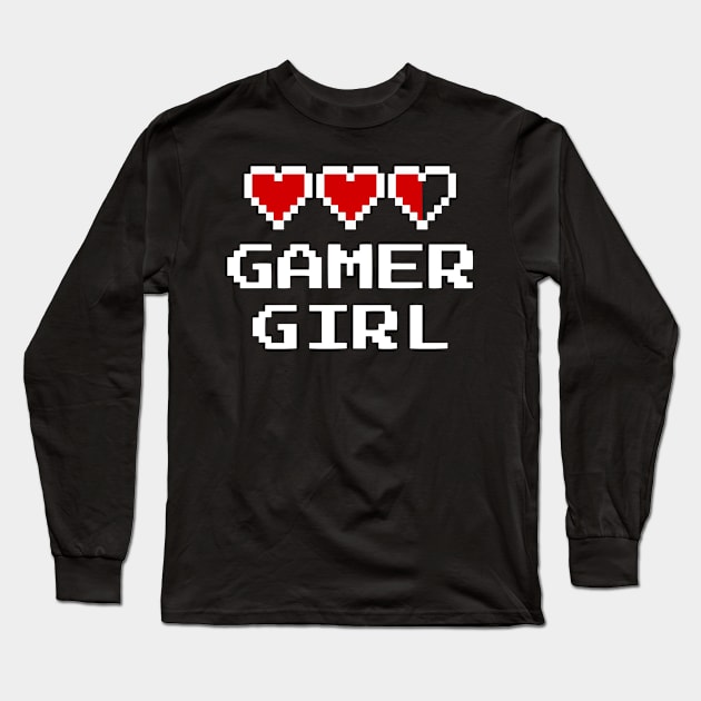 Gamer Girl Long Sleeve T-Shirt by fromherotozero